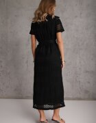 bisou's project Rochie Neagră cu Croială tip Cămașă Încheiată cu nasturi cu Curea Galavia