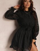 bisou's project Rochie Neagră Dantelată Legată în talie Crella