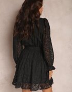 bisou's project Rochie Neagră Dantelată Legată în talie Crella