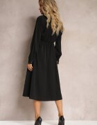bisou's project Rochie Neagră tip cămașă Pumpa