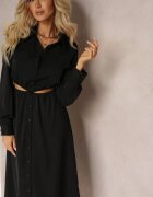 bisou's project Rochie Neagră tip cămașă Pumpa