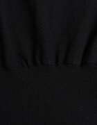 bisou's project Rochie Neagră tip liliac din tricot cu viscoză cu decolteu barcă Yuzoma