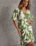 bisou's project Rochie Verde cu Croială Cambrată Legată în Talie Nellsiah