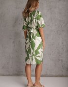 bisou's project Rochie Verde cu Croială Cambrată Legată în Talie Nellsiah