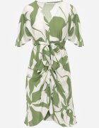 bisou's project Rochie Verde cu Croială Cambrată Legată în Talie Nellsiah
