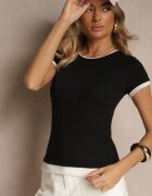 bisou's project Tricou Negru Mulat cu Amestec de In Sallietia