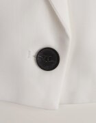 bisou's project Vestă Albă De costum Încheiată cu nasturi Tiamas