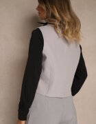 bisou's project Vestă Gri deschis cu nasturi fără mâneci Ellowen