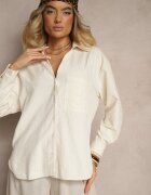 bludeise Cămașă Galbenă din Bumbac cu Dungi Delicate Lisallia