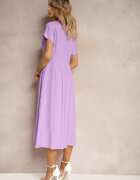 bludeise Rochie Cămașă Mov cu In și Vâscoză Jucilla