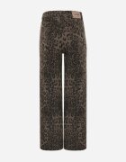  Blugi Standard din bumbac decorați cu strasuri cu print leopard Ethi Imprimeu leopard