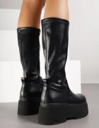 bosido Botine Negre pe platformă în stil Grunge Firnee
