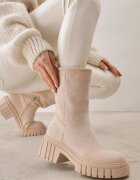  Botine bej cu talpă groasă Lymall