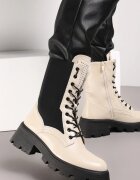  Botine Bej Ghete de lucru cu carâmb elastic Lasile