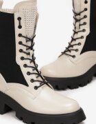  Botine Bej Ghete de lucru cu carâmb elastic Lasile