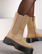  Botine bej închis cu platformă Alnuce