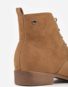  Botine Bej închis Legate pe Talpă Plată Erithara