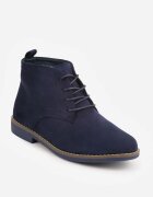  Botine bleumarin cu șireturi Wasicia
