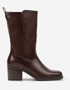  Botine Chelsea Casual Maro închis cu toc bloc Teralita