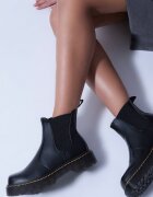  Botine Chelsea Casual Plate Negre Irivarae