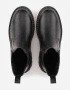  Botine Chelsea negre cu talpă groasă Gosoga