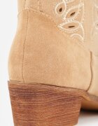  Botine de cowboy Maro Vices cu toc gros Decorate cu broderie Nelithen
