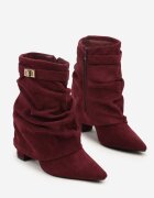  Botine Latunea Bordo