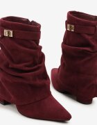  Botine Latunea Bordo
