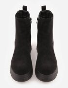  Botine Negre Chelsea cu platformă cu carâmb elastic Mavita