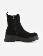  Botine Negre Chelsea cu platformă cu carâmb elastic Mavita