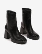  Botine Negre cu toc gros cu izolație ușoară Irilora
