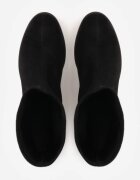  Botine Negre cu toc gros Decorate cu finisaj metalic Irialan