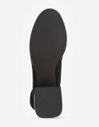  Botine Negre cu toc gros Decorate cu finisaj metalic Irialan