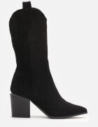  Botine Negre Stil cowboy Cu toc Cu carâmb lung Mabilla