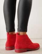  Botine Roșii cu șireturi Wasicia