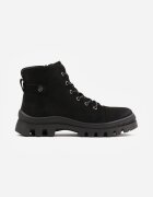  Botine trapper Negre cu platformă decorate cu curea Argiva