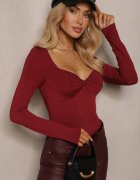 by swan Bluză Bordo Astesilea
