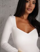 by swan Body Alb cu Decolteu Pătrat Macotte
