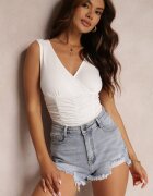 by swan Body Alb cu Încrețituri Athizusei