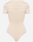 by swan Body Bej cu Mâneci Decorative și Decolteu Spaniol Joanlo