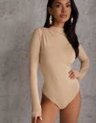 by swan Body bej închis cu drapaj decorativ Farbina