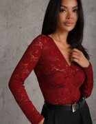 by swan Body cu fermoar și dantelă Aoriana Bordo