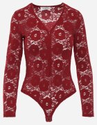 by swan Body cu fermoar și dantelă Aoriana Bordo