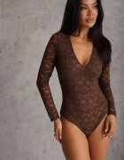 by swan Body din dantelă cu decolteu adânc Hildrana Maro