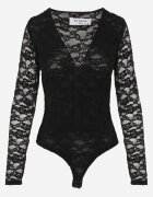by swan Body din dantelă cu decolteu adânc Hildrana Negru