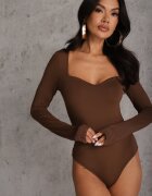 by swan Body Maro cu Decolteu Pătrat Macotte