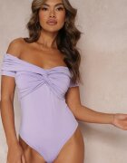 by swan Body Mov cu Mâneci Decorative și Decolteu Spaniol Joanlo
