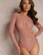 by swan Body Roz din Plasă Decorat cu Benzi Strălucitoare Livanna