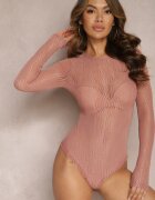 by swan Body Roz din Plasă Decorat cu Benzi Strălucitoare Livanna