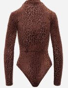 by swan Body transparent cu vâscoză cu motiv de panteră Tiraelle Maro
